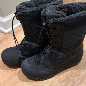 *Like New* All in Motion Boys Black Insulated Winter Snow Boots